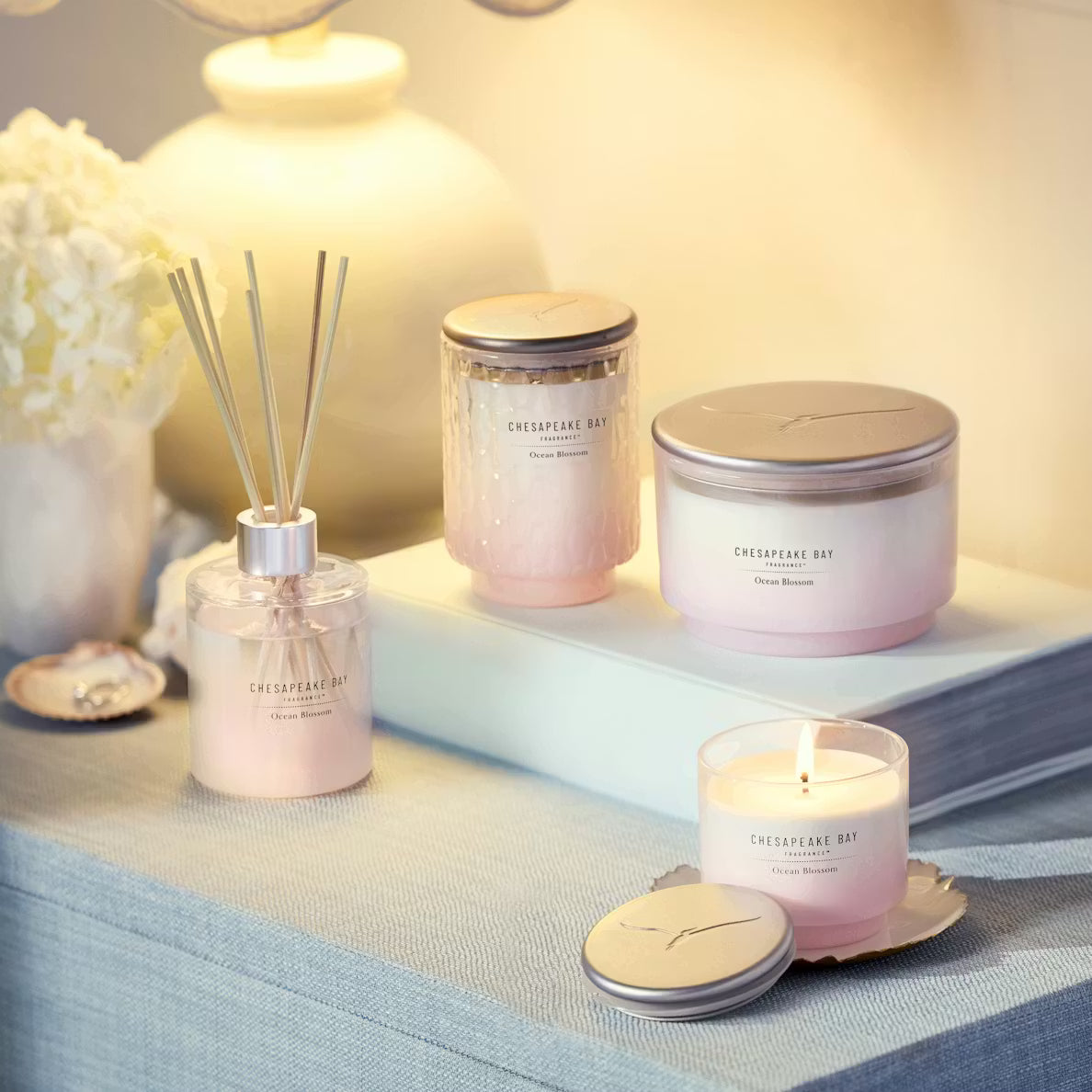 Ocean Blossom 3-Wick Candle