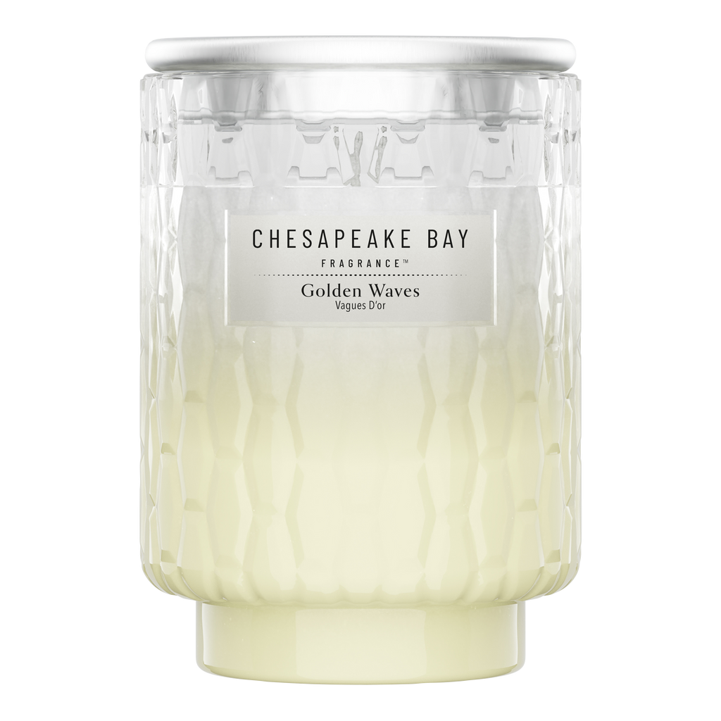 Golden Waves Medium Candle