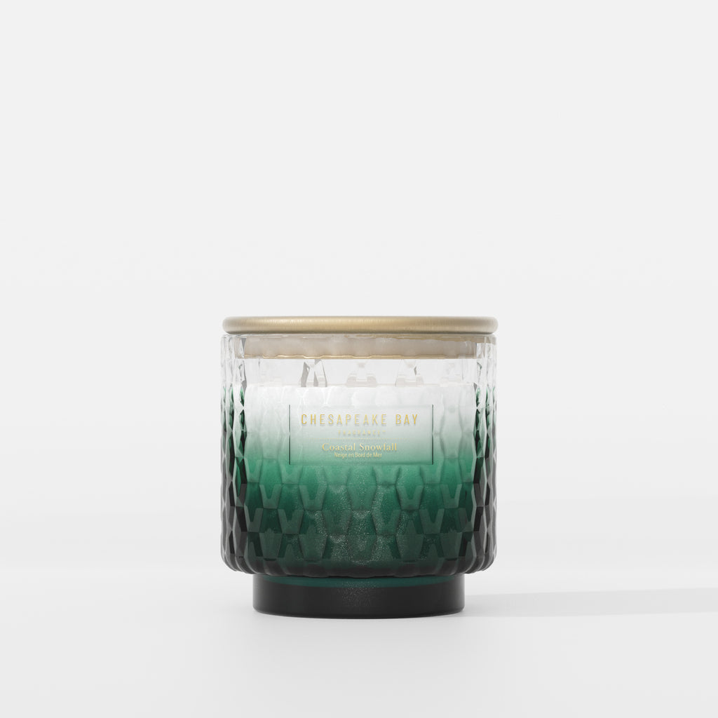 Coastal Snowfall Large Candle